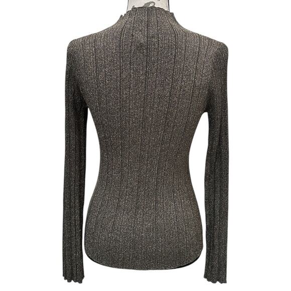 Rails Vivienne Sweater In Gold Lurex - Picture 7 of 7